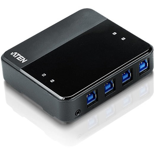 ATEN US434 4 x 4 USB 3.1 Gen1 Peripheral Sharing Switch, Easy USB Device Sharing for PC, Mac, and Linux