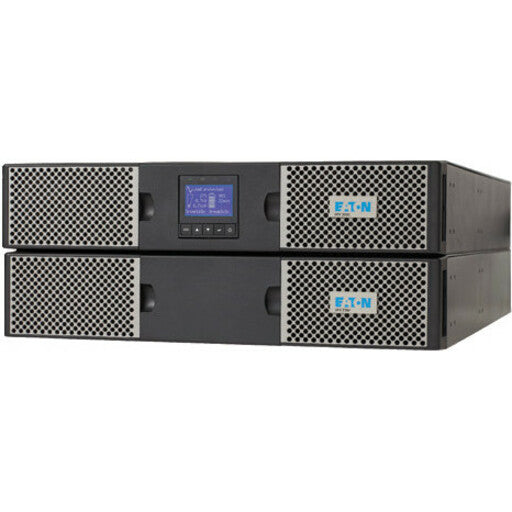 Stacked configuration of Eaton 9PX UPS with extended battery module