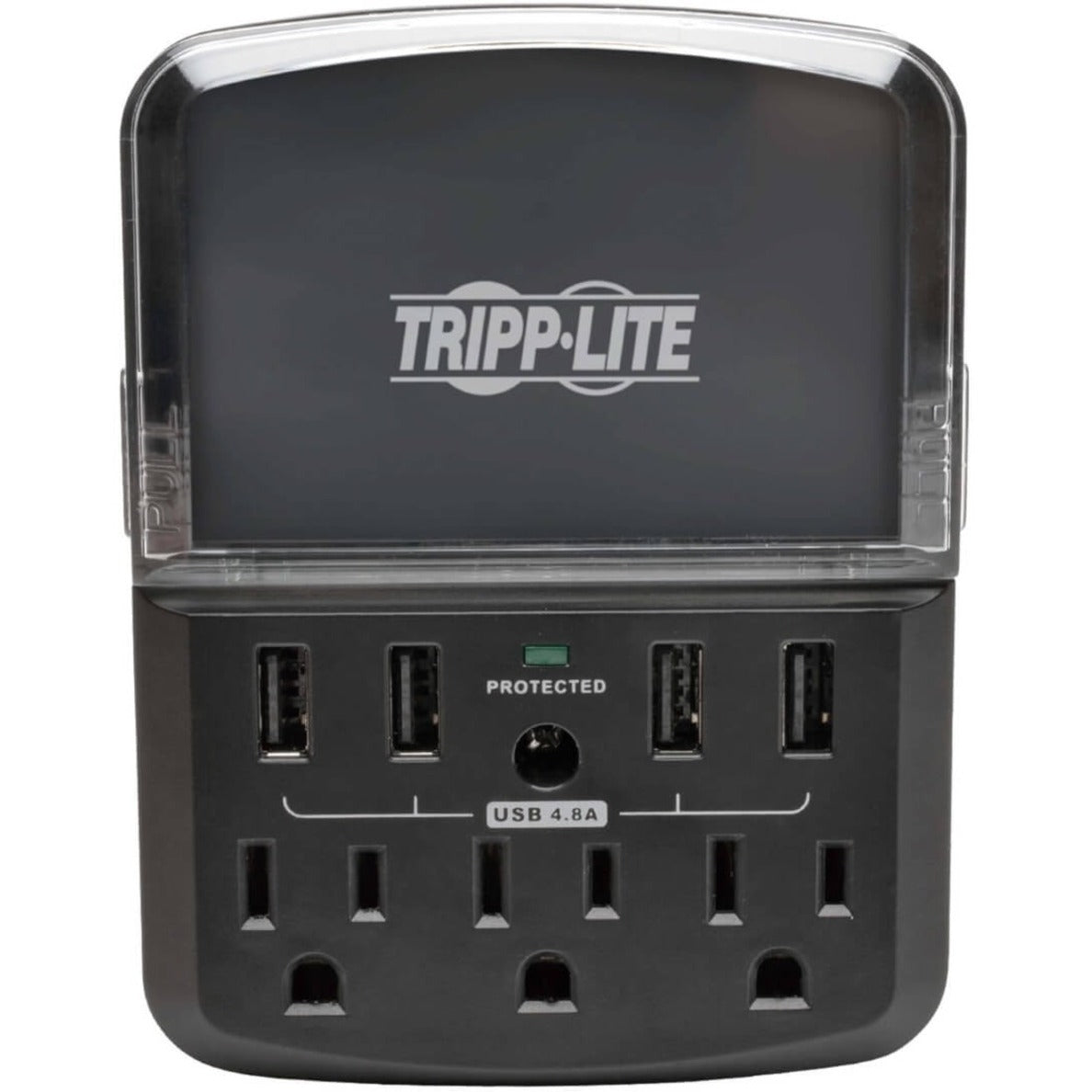 Tripp Lite SK34USBB Protect It! 3-Outlet Surge Suppressor/Protector, 540 Joules, 4 x USB