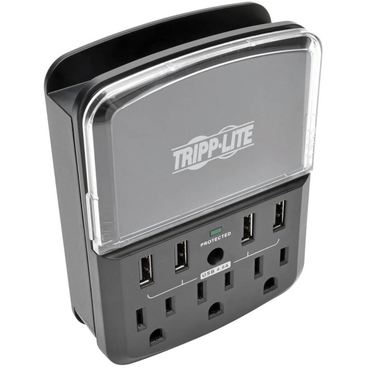 Tripp Lite SK34USBB Protect It! 3-Outlet Surge Suppressor/Protector, 540 Joules, 4 x USB