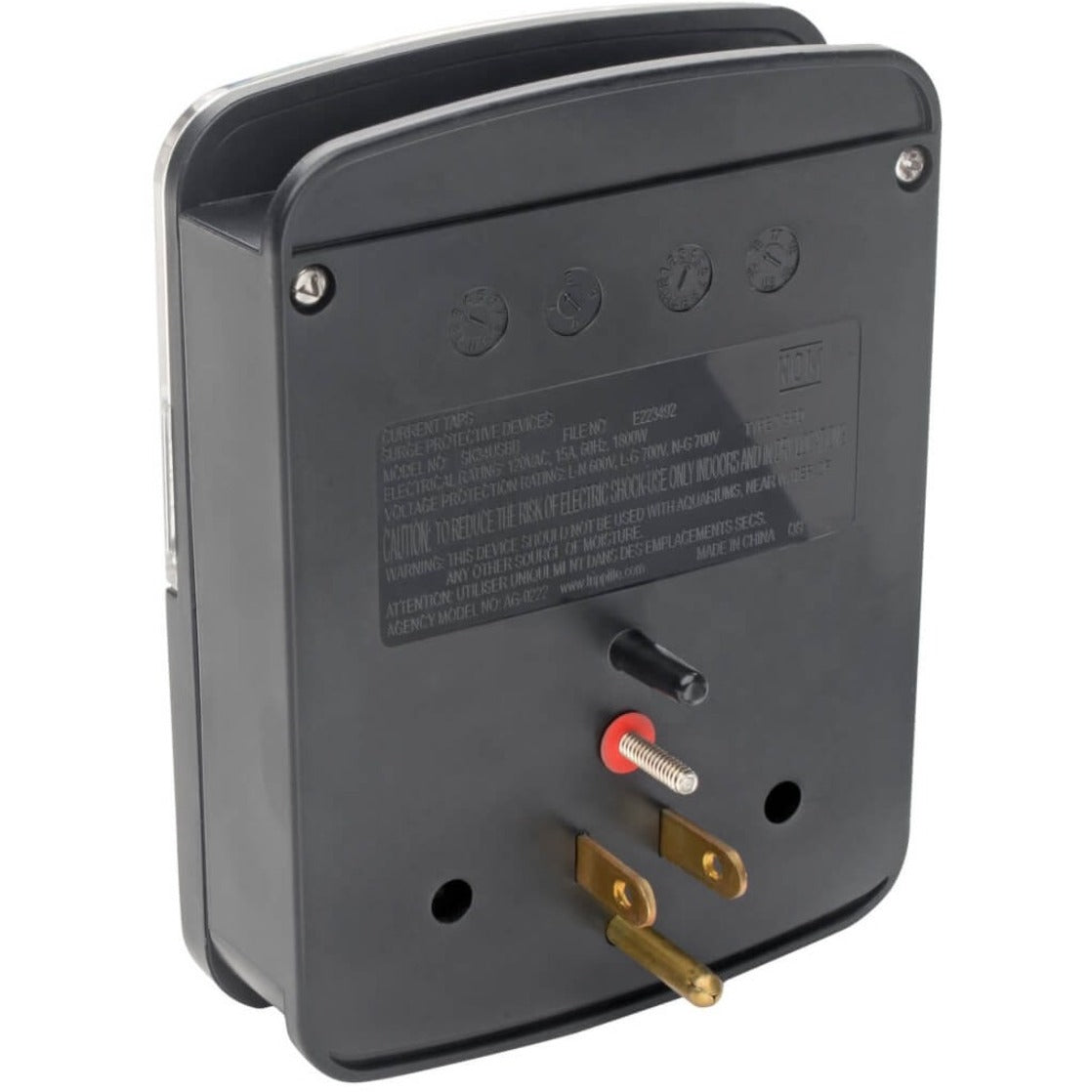 Tripp Lite SK34USBB Protect It! 3-Outlet Surge Suppressor/Protector, 540 Joules, 4 x USB