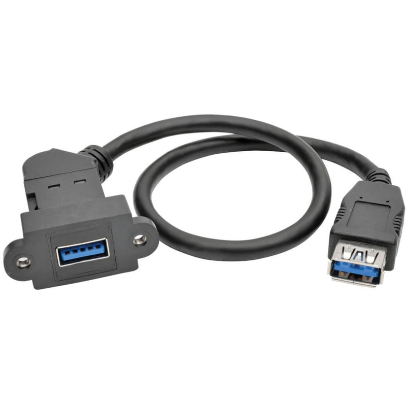 Side view of Tripp Lite USB 3.0 cable showing shielding and connector design