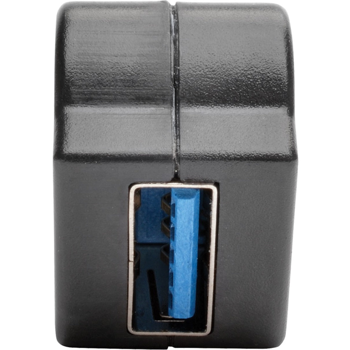 تريب لايت U325-000-KPA-BK USB 3.0 الكل-في-واحد كيستون / لوحة تركيب أنجلد كوبلر (أنثى / أنثى)، أسود