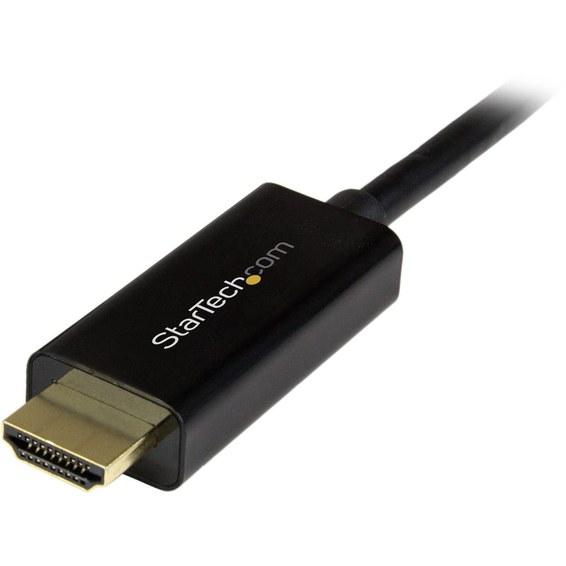 Profile view of StarTech.com HDMI connector with branding