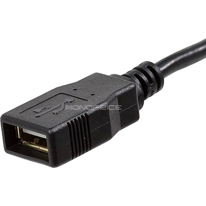 Monoprice 5432 3ft USB 2.0 A Macho a Hembra Cable de Extensión Libre de Corrosión Chapado en Oro