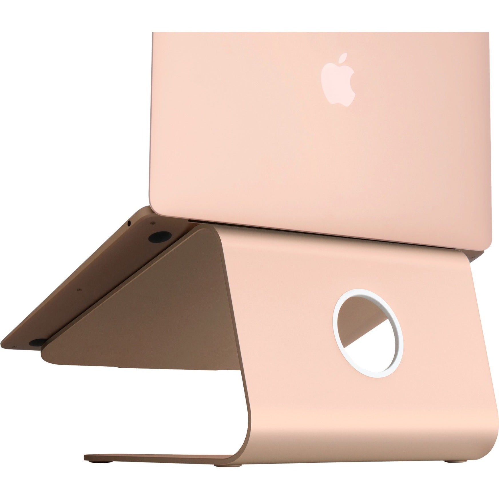 Regen Ontwerp 10071 mStand Laptop Stand - Goud Ergonomisch Stevig Kantelen Geventileerd Kabelbeheer