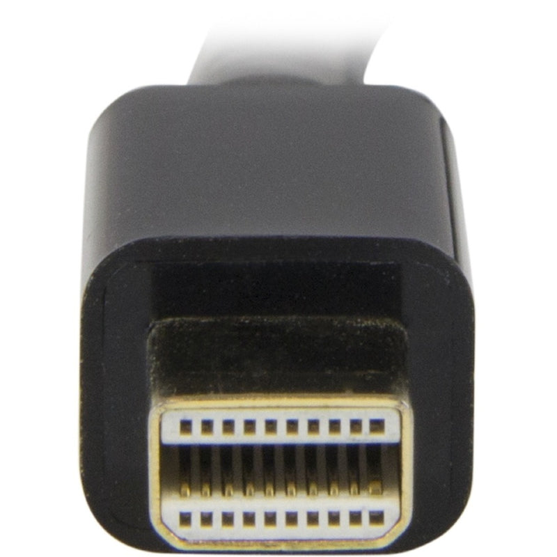 Macro shot of Mini DisplayPort connector pins showing gold-plated contacts