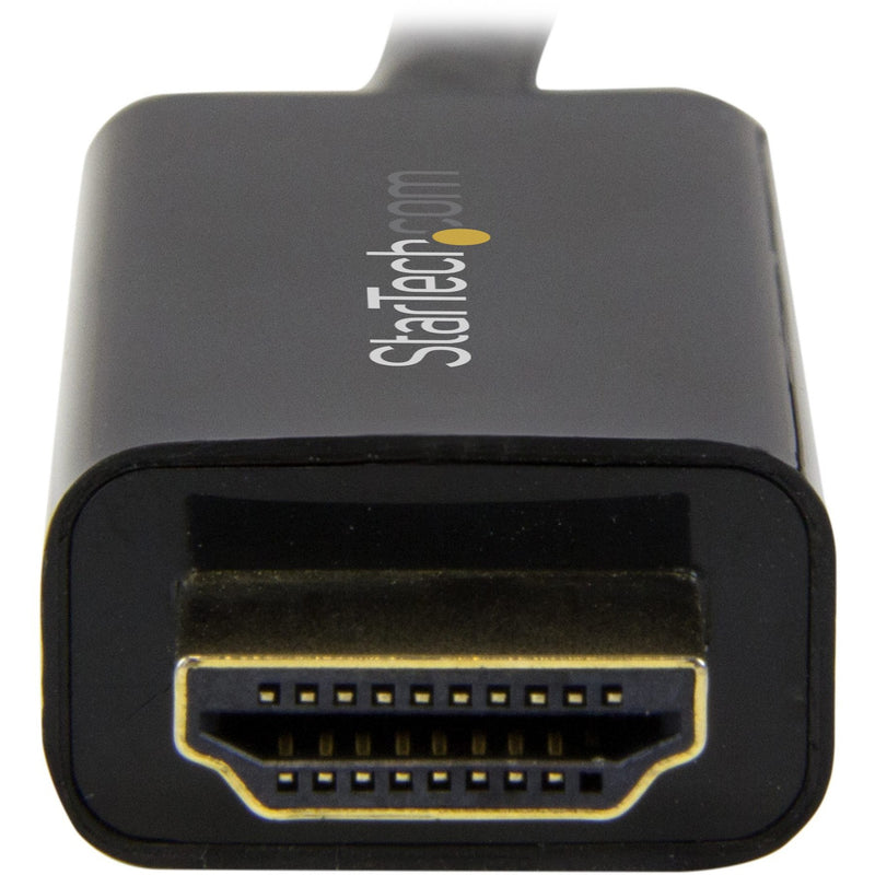 Detailed view of HDMI port showing internal pin structure and StarTech.com branding