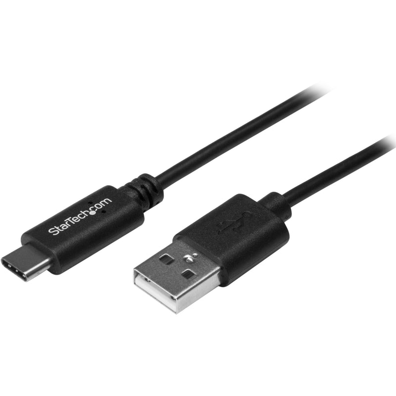 StarTech.com USB-C to USB-A cable showing both connector ends with black cable