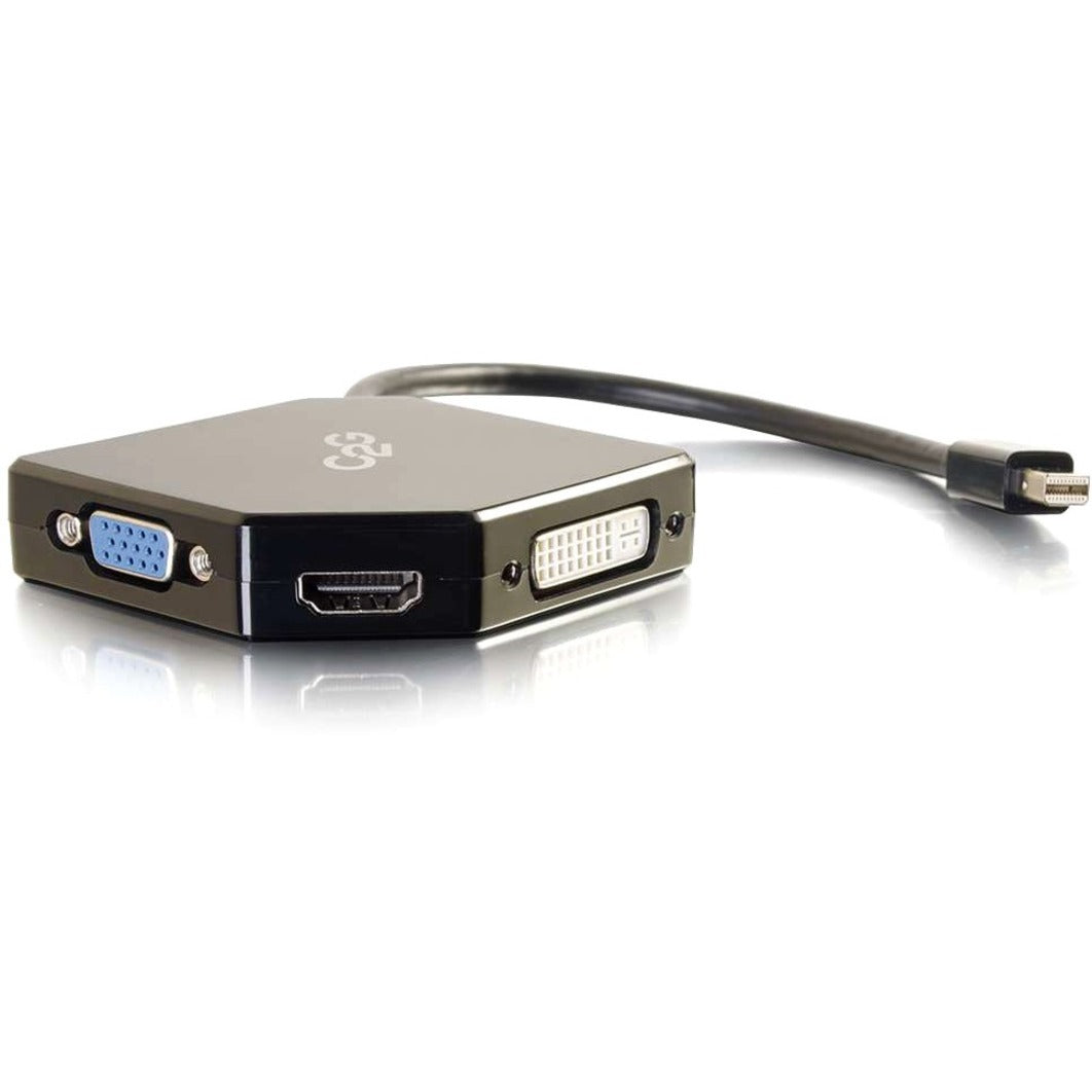 C2G 54341 Mini DisplayPort naar HDMI VGA of DVI Adapter Converter 3 Jaar Garantie Verguld