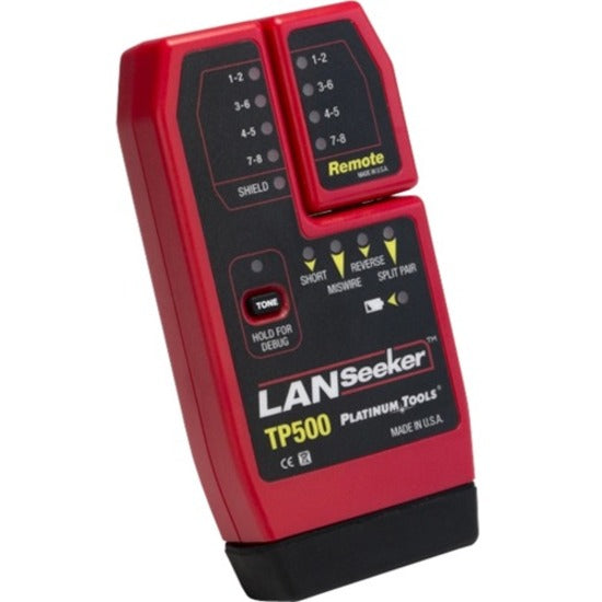 Platinum Tools TP500C LANSeeker Cable Tester, Cable Analyzer for Network Testing