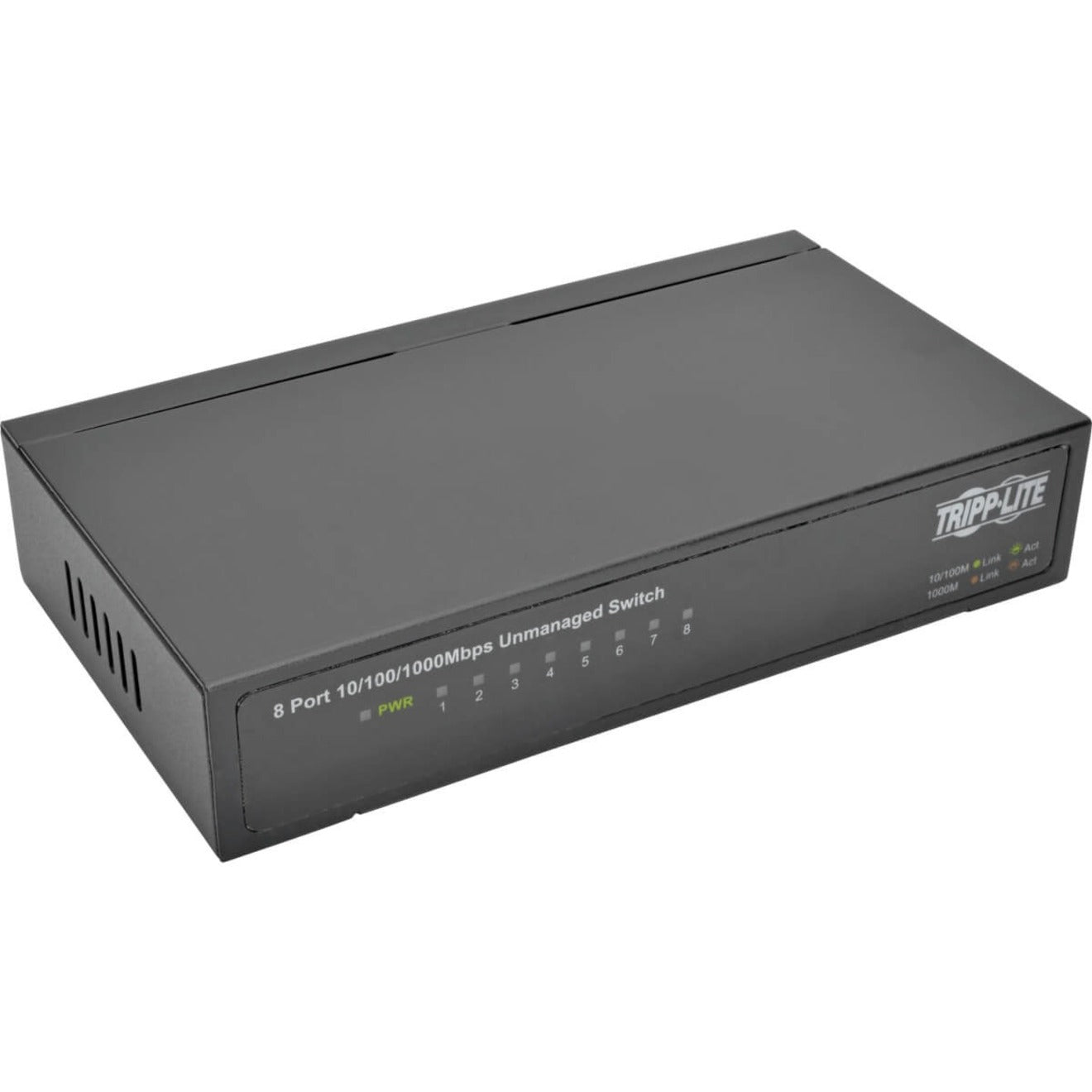 Tripp Lite NG8 8-Port 10/100/1000 Mbps Desktop Gigabit Ethernet Unmanaged Switch Boîtier en métal