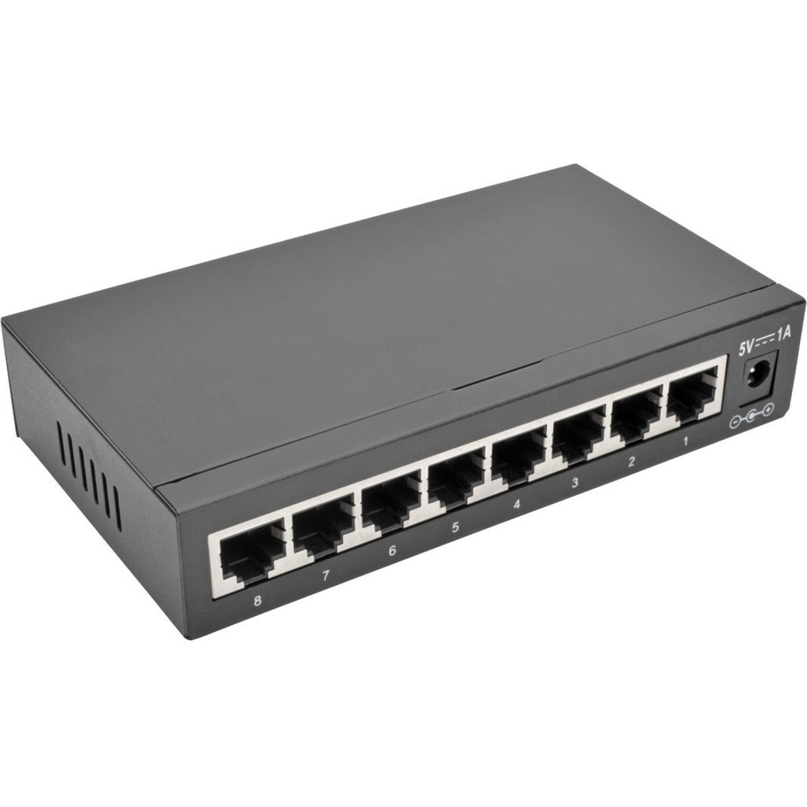 Tripp Lite NG8 8-Port 10/100/1000 Mbps Desktop Gigabit Ethernet Unmanaged Switch Metal Housing