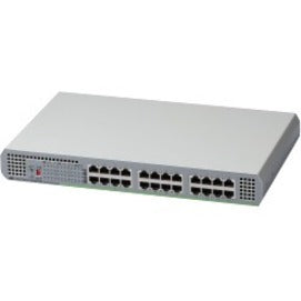 Allied Telesis AT-GS910/24-10 24-port Gigabit Ethernet switch front view showing network ports and status indicators