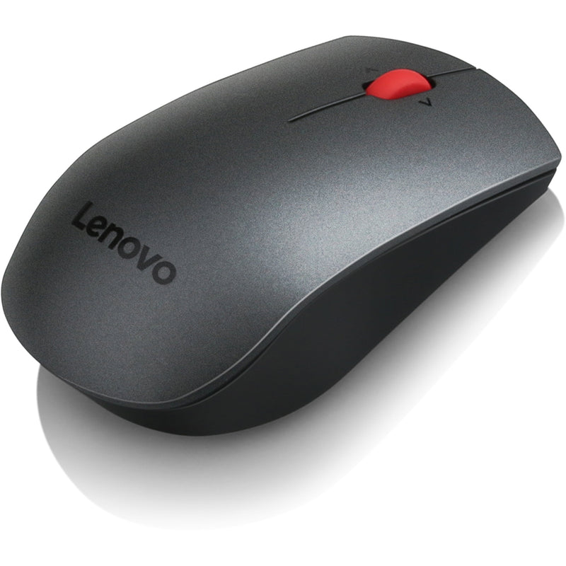 Close-up of Lenovo wireless mouse showing surface detail