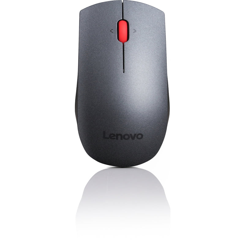 Top view of Lenovo wireless mouse showing button layout