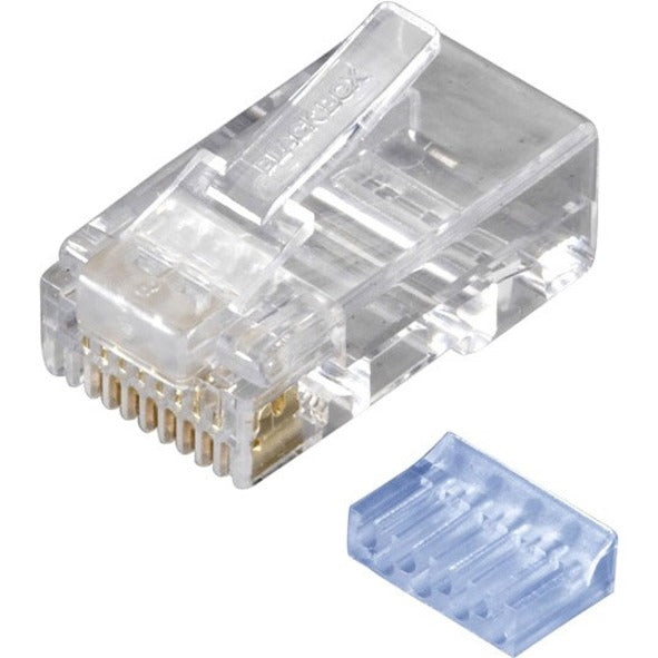 Black Box FMTP6-R2-10PAK CAT6 Modular Plug Unshielded RJ45 10 Pack, Stranded, Clear