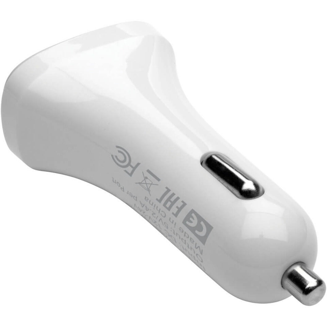 Tripp Lite U280-C02-S2 Dual-Port USB Car Charger for Tablets and Cell Phones, 5V 4.8A (24W)