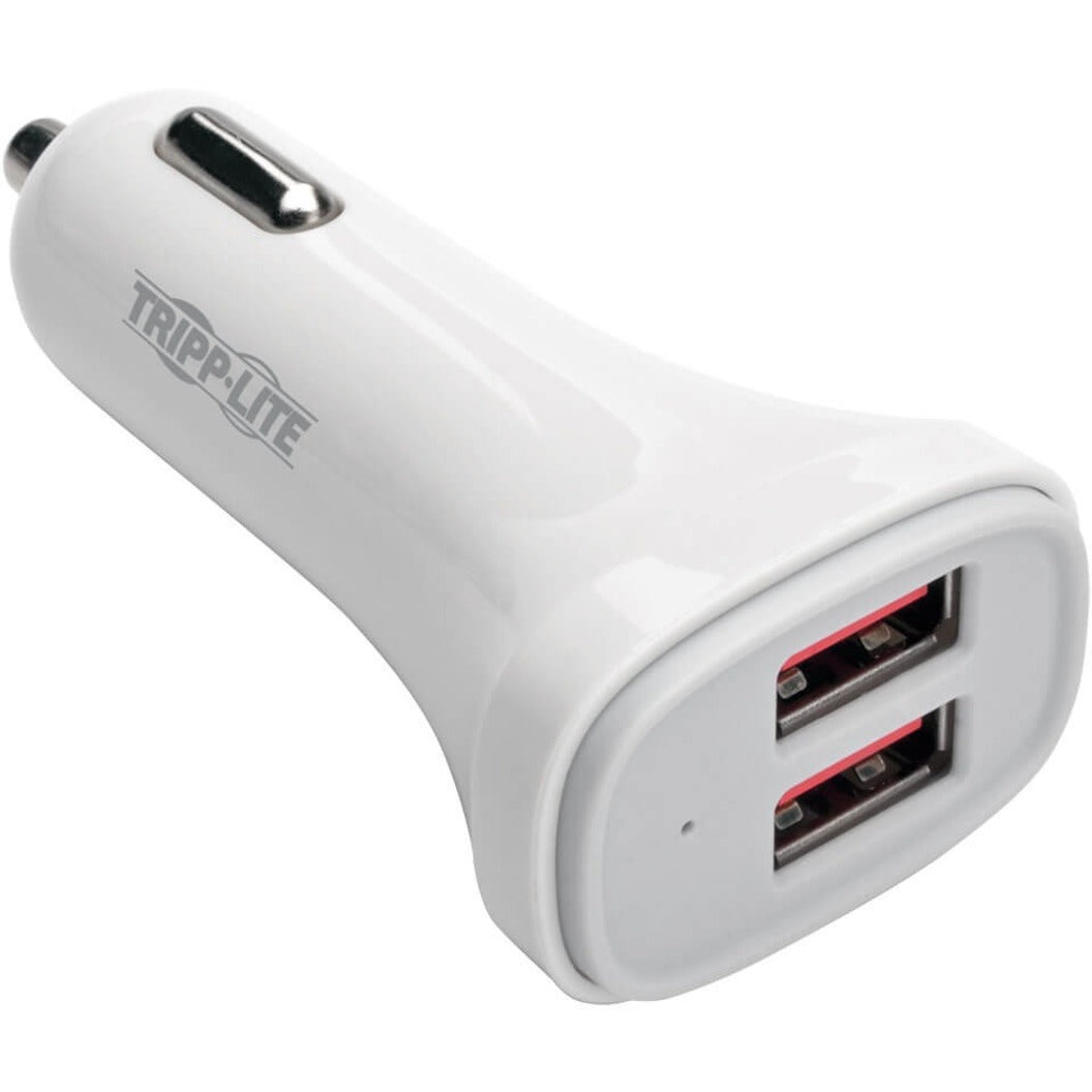 Cargador de automóvil USB de doble puerto Tripp Lite U280-C02-S2 para tabletas y teléfonos celulares 5V 4.8A (24W)