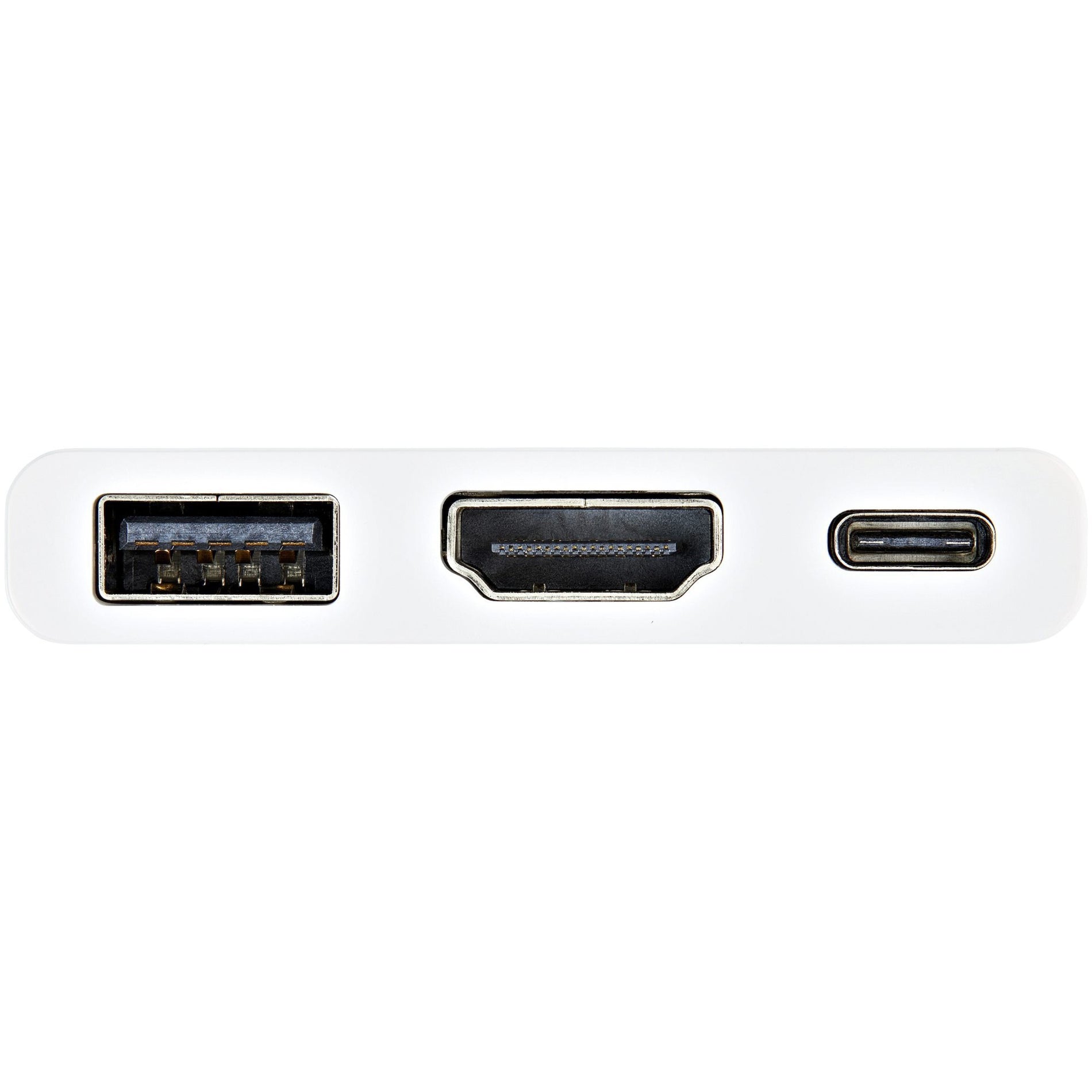 StarTech.com CDP2HDUACPW USB-C 至 4K HDMI 多功能适配器 白色 - USB Type-C 至 HDMI USB C 笔记本电脑旅行适配器  Startech是品牌名称。品牌名称翻译成中文是：星美科技。