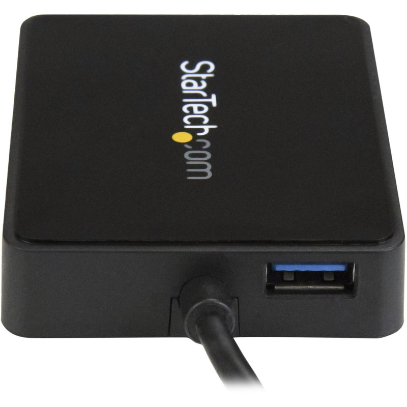 Side view of StarTech.com adapter showing USB 3.0 Type-A port and branding