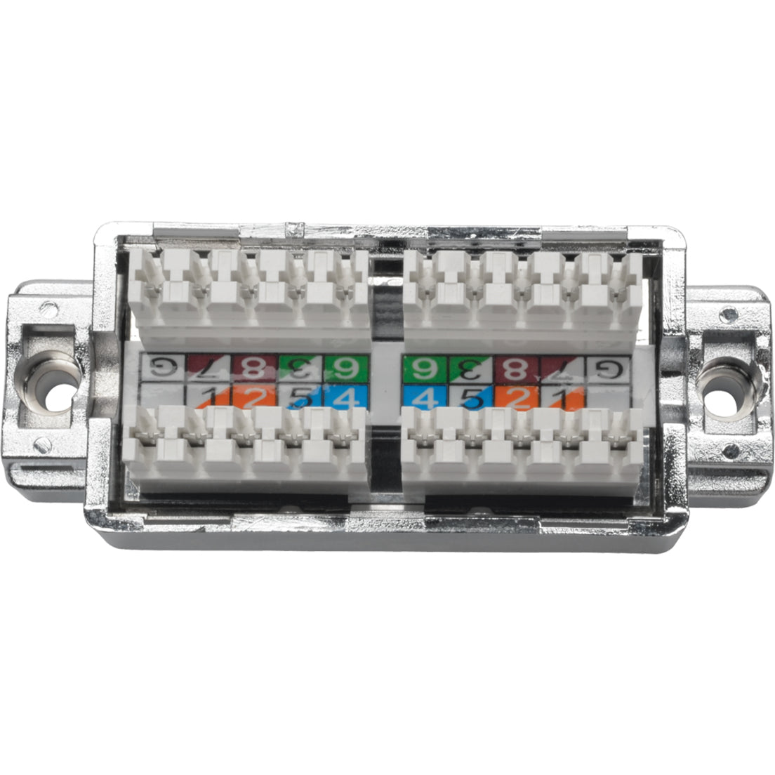 Close-up of color-coded punchdown block interface with numbered terminals-alternate-image3