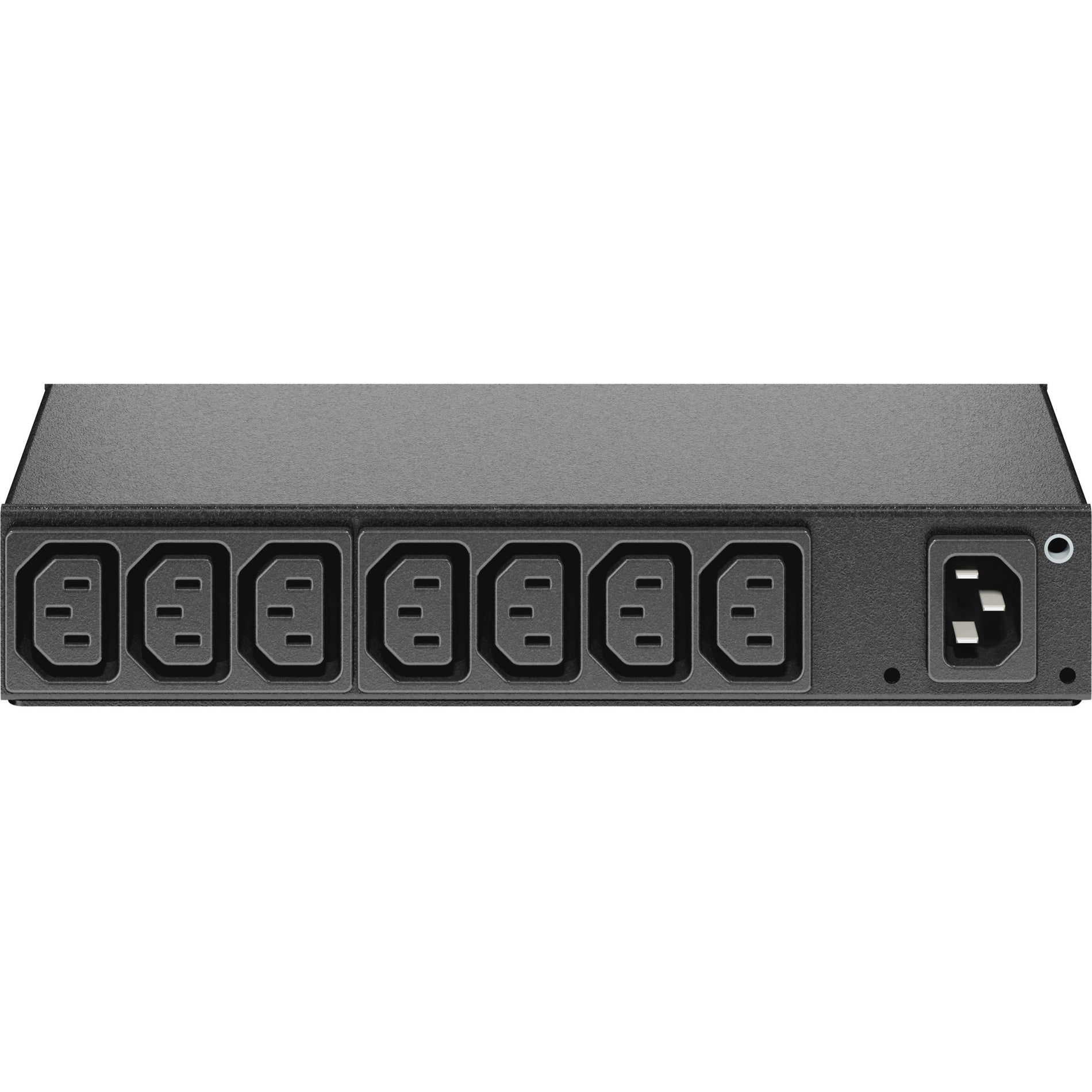 Angled view of APC Basic PDU highlighting mounting options and outlet arrangement-alternate-image2