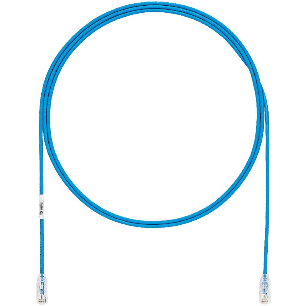 Panduit UTP28X30BU Cat.6a F/UTP Patch Network Cable, 29.86 ft, Halogen Free, PoE+, Booted, Blue