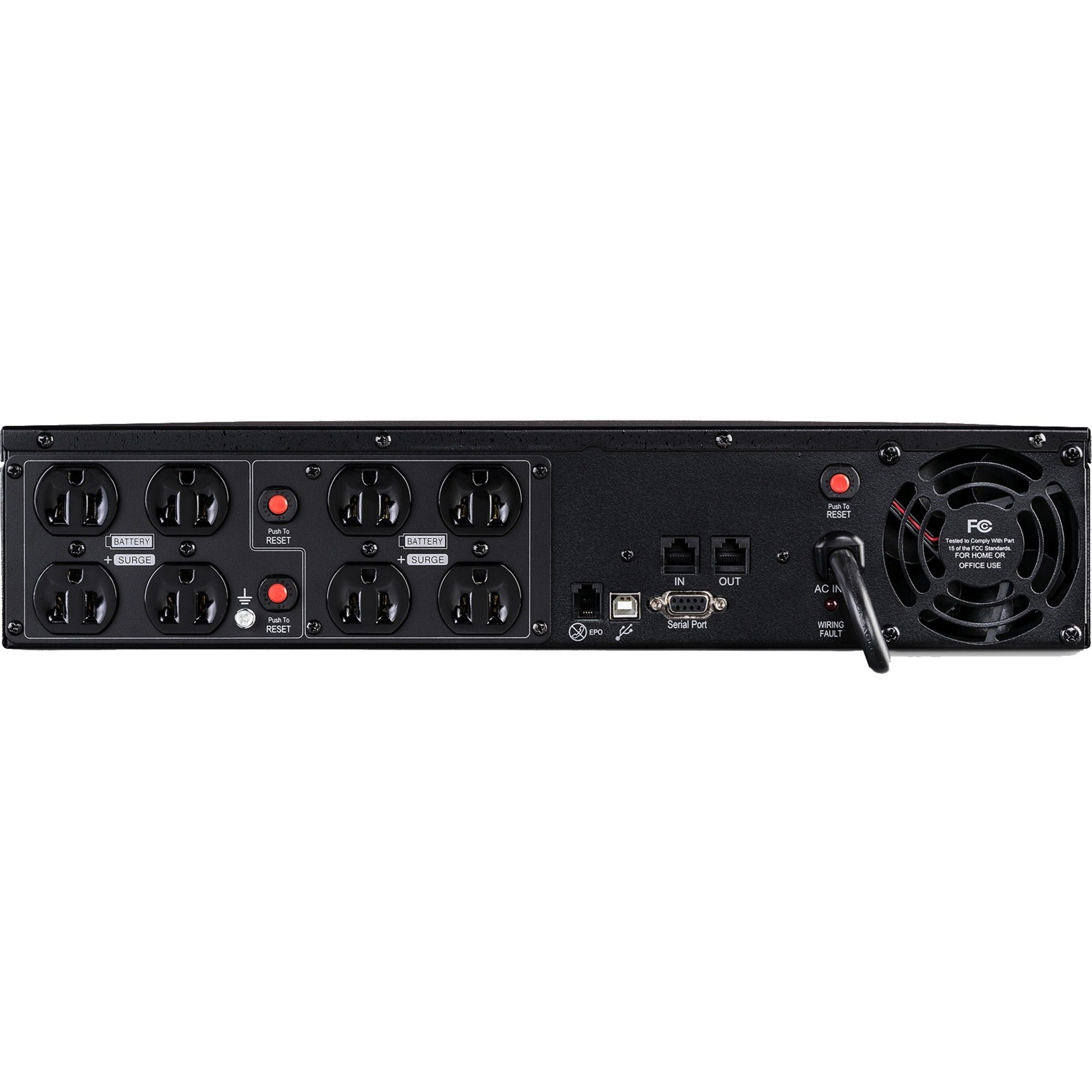 CyberPower OR1000PFCRT2U PFC Sinewave 1000VA Rack-mountable UPS 3 Jaar Garantie Alarm: Op Batterij Lage Batterij Overbelasting