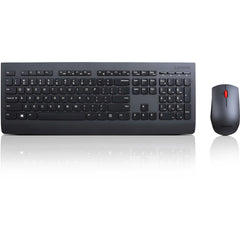 Lenovo Professional Wireless Keyboard Mouse Combo, Spanish QWERTY, 1600dpi Laser Mouse, Media Hot Keys, USB Nano Receiver, Compatible with Notebook Desktop Ultrabook - 4X30H56831 Black (2 Year Warranty)