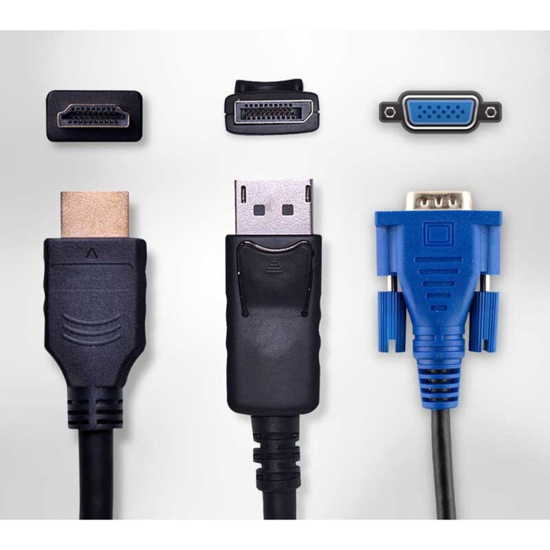 Detailed view of ViewSonic TD2430 connection cables and ports