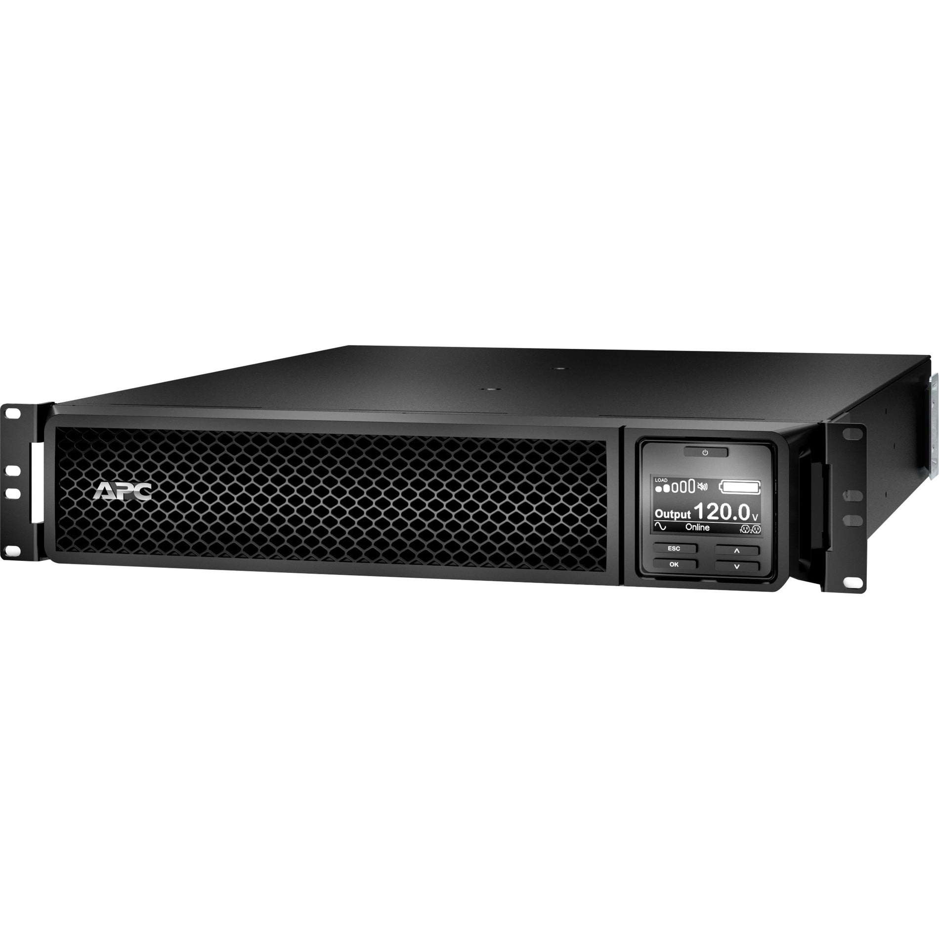 Detailed side view of APC Smart-UPS SRT 2200VA showing build quality-alternate-image5