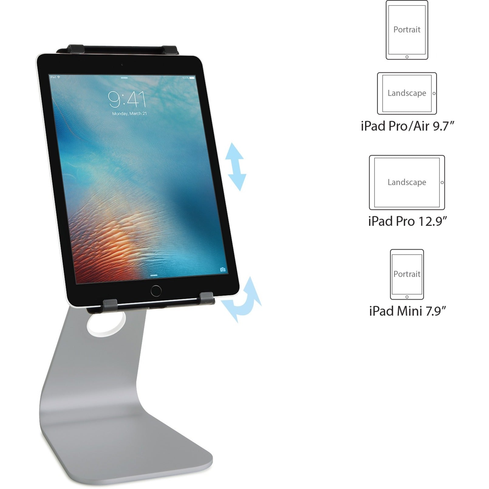 Rain Design 10058 mStand tablettepro - Gris Espace (iPad Pro 9.7"-11") Support pour tablette PC