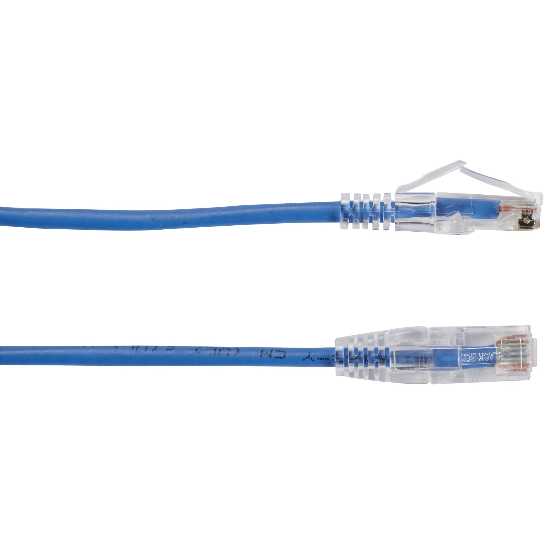 Cable de red de parche Black Box C6APC28-BL-01 Slim-Net Cat.6a UTP 1 ft 10 Gbit/s.