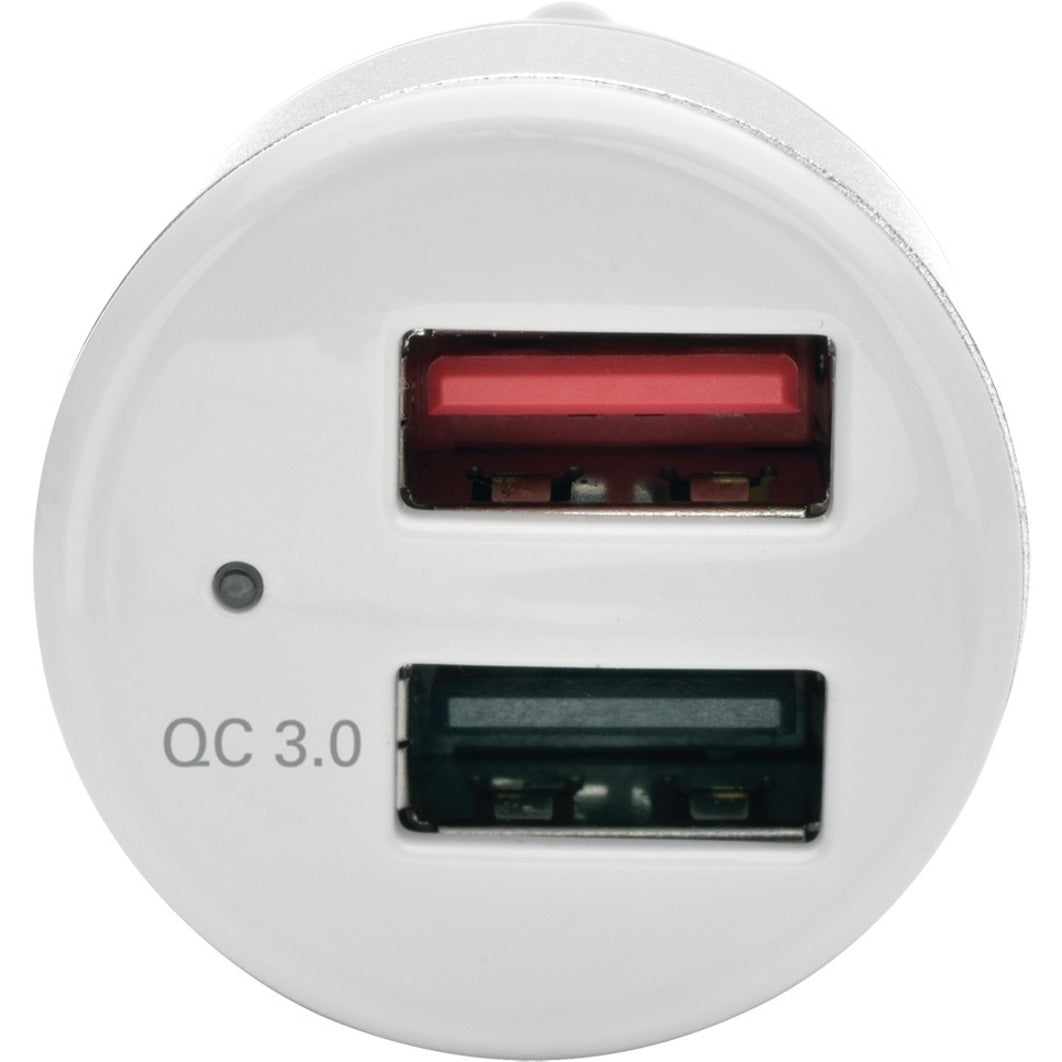 Tripp Lite U280-C02-S-QC3 Double Port USB Chargeur de Voiture Qualcomm Charge Rapide pour Tablettes et Téléphones Cellulaires