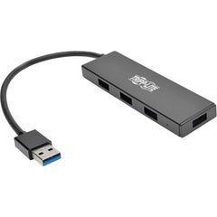 Tripp Lite U360-004-SLIM 4-Port Ultra-Slim Portabel USB 3.0 SuperSpeed Hub Kompak dan Nyaman Hub USB untuk Mac dan PC