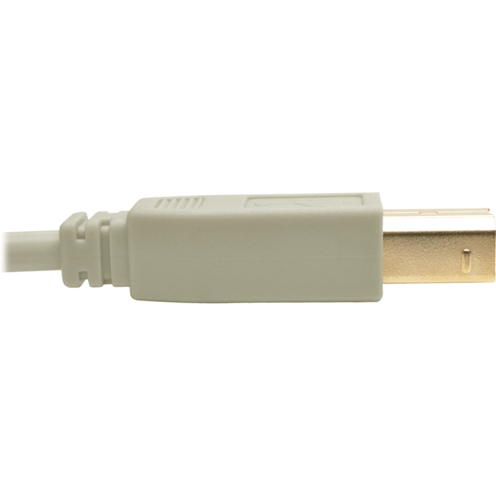 Tripp Lite U022-015-BE USB 2.0 Hi-Speed A/B Cable (M/M) Beige 15 ft. Tripp Lite U022-015-BE USB 2.0 Hi-Speed A/B Cavo (M/M) Beige 15 piedi.