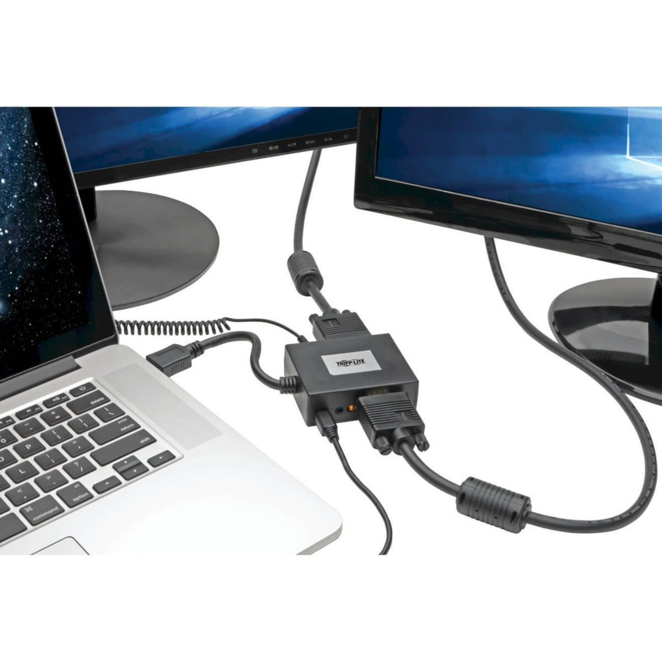 Tripp Lite - トリップ ライト 2-Port - 2-ポート HDMI - HDMI to - から VGA - VGA Audio - オーディオ Splitter - スプリッター 1920 x 1440 - 1920 x 1440 1080p - 1080p TAA Compliant - TAA 準拠