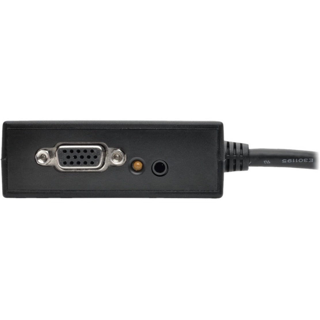 Side view of adapter showing VGA port, audio jack and LED indicator-alternate-image2