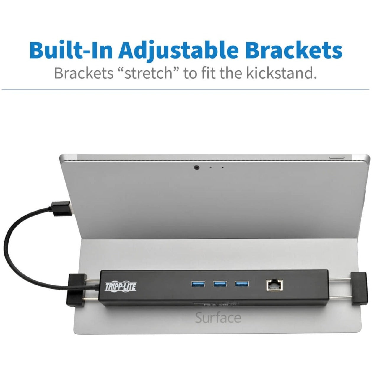 Estación de acoplamiento Tripp Lite U342-GU3 USB 3.0 para Microsoft Surface y Surface Pro USB-A y Gigabit