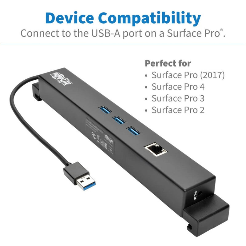 Compatibility chart showing supported Surface models