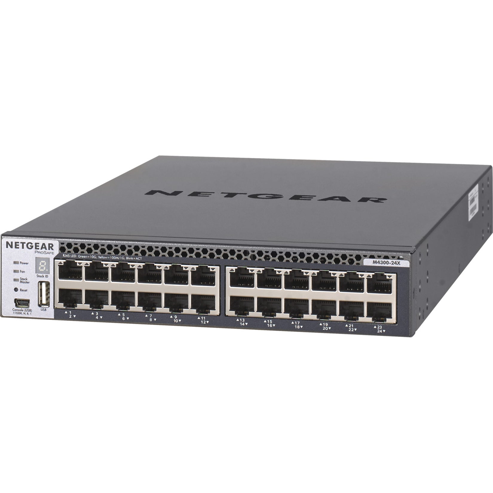 Netgear XSM4324CS-100NES ProSafe M4300-24X Layer 3 Switch 24 x 10GbE Managed 10GBase-T 10GBase-X  Netgear XSM4324CS-100NES ProSafe M4300-24X Comutador de Camada 3 24 x 10GbE Gerenciado 10GBase-T 10GBase-X