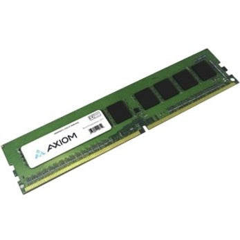 Axiom 16GB DDR4-2400 ECC UDIMM RAM module featuring green PCB with black memory chips and white Axiom branding-alternate-image1