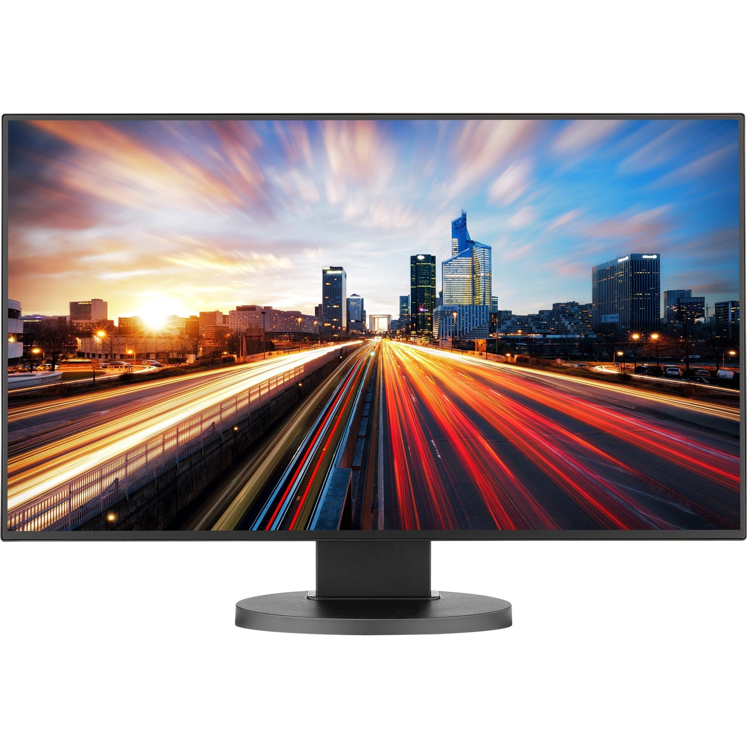 شاشة سطح المكتب NEC Display EX241UN-BK-SV MultiSync بحجم 24 بوصة بدقة Full HD IPS، SpectraViewII، سطوع 250 نت، نسبة تباين 5000:1، دقة 1920 x 1080