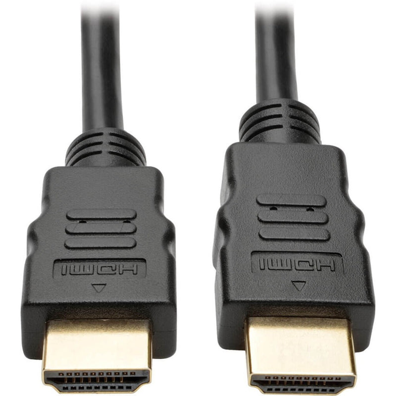 Close-up of HDMI cable connectors showing gold-plated contacts and shielding