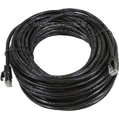 Monoprice 9827 Série FLEXboot Cat6 24AWG Câble Ethernet UTP 50ft Noir Sans accroc