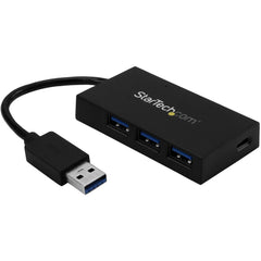 StarTech.com HB30A3A1CFB 4 Port USB Hub - USB 3.0 - USB A to 3x USB A and 1x USB C - USB Port Expander 4 USB 3.0 Ports