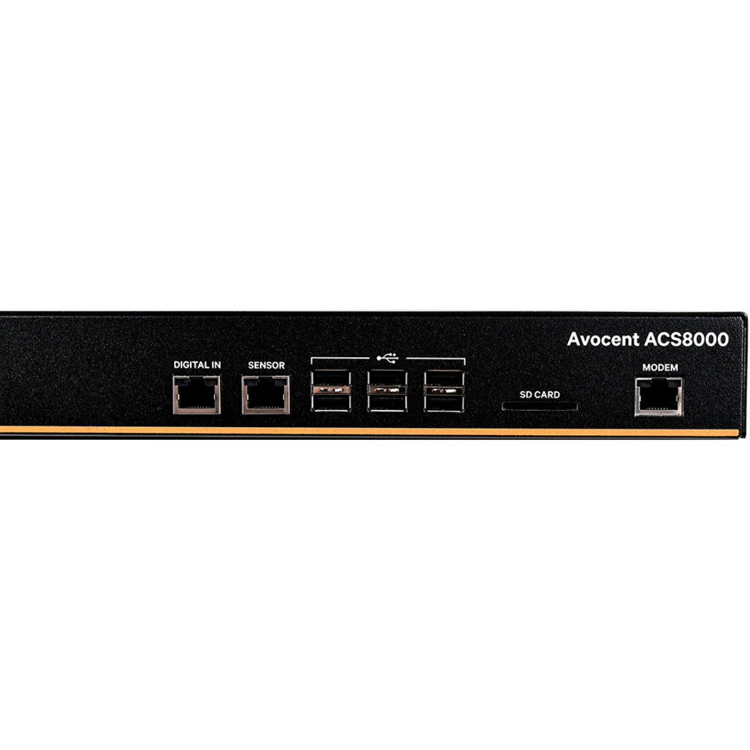 Vertiv Avocent 32-Port ACS8000コンソールシステム、デュアルAC電源およびアナログモデム（ACS8032MDAC-400） ブランド名：Vertiv Avocent ブランド名の翻訳：ヴァーティブ・アボセント