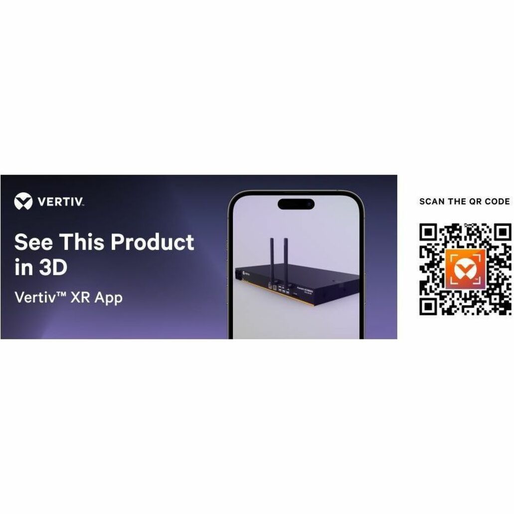 Vertiv XR App promotion showing 3D product view and QR code-alternate-image8