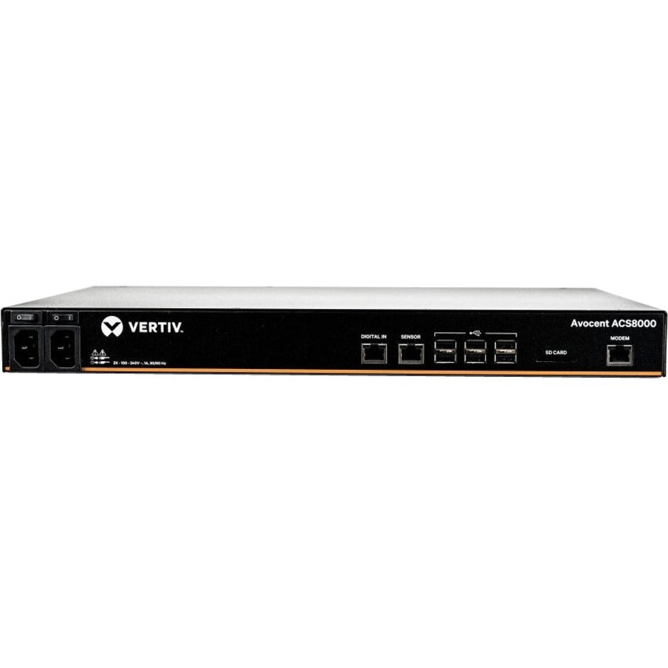 Vertiv Avocent ACS8000 Serielles Konsolen - 48-Port Konsolen-Server | Modem | Dual AC (ACS8048MDAC-400)